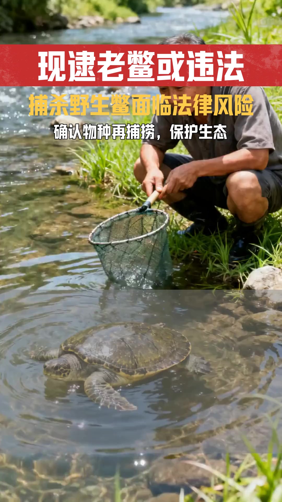 想吃酸菜甲鱼汤现逮五年生态老鳖 该行为是否违法