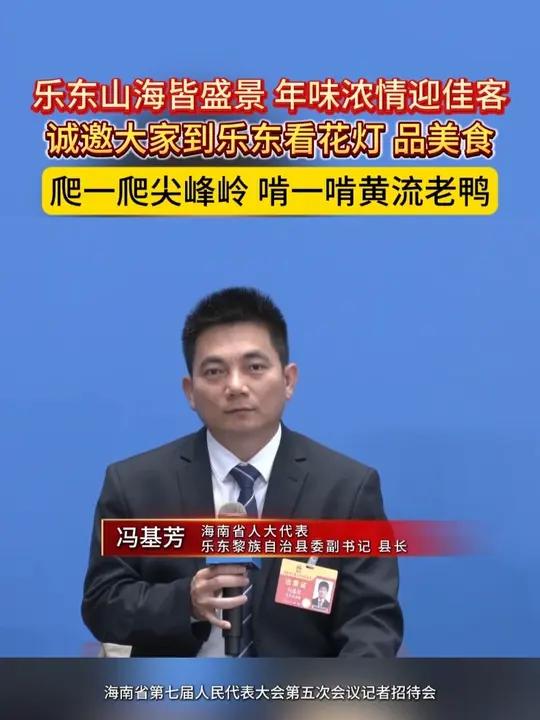 乐东山海皆盛景，年味浓情迎佳客，诚邀大家到乐东看花灯、品美食，爬一爬尖峰岭，啃一啃黄流老鸭
