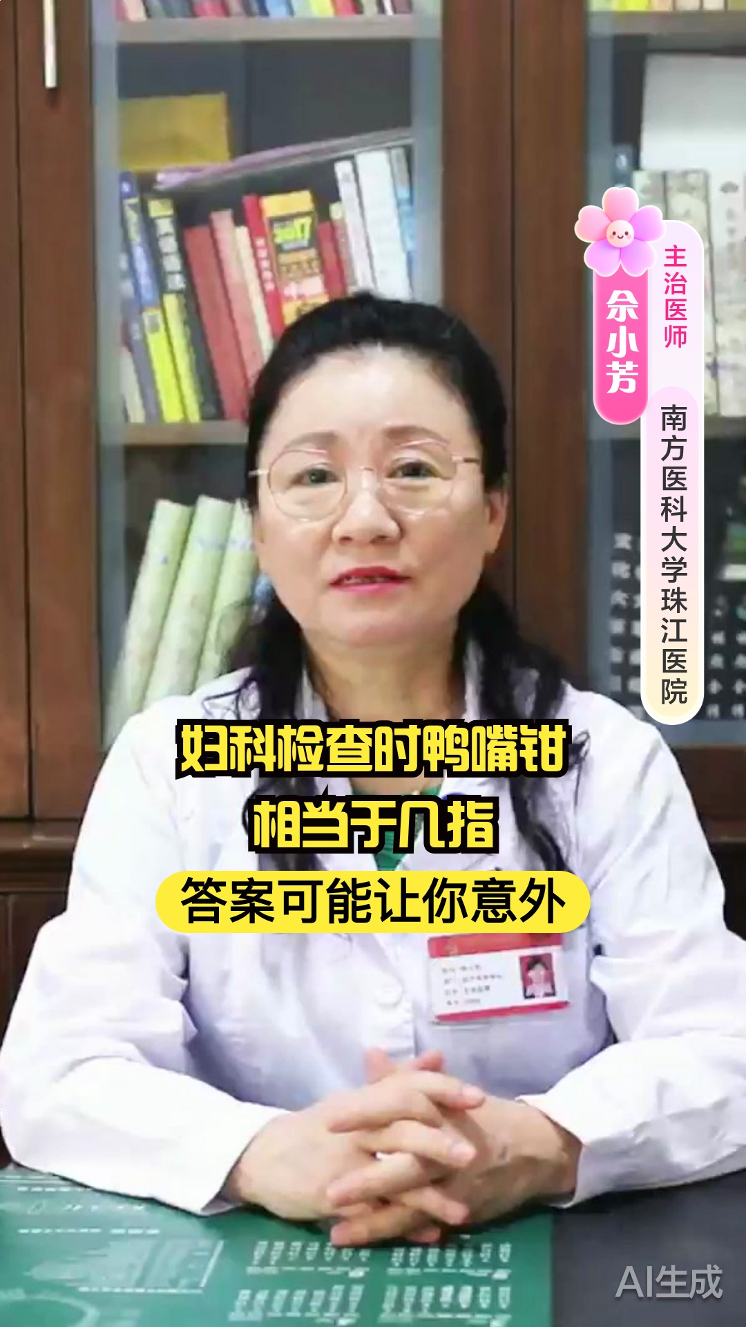 妇科检查时，鸭嘴钳相当于几指？答案可能让你意外