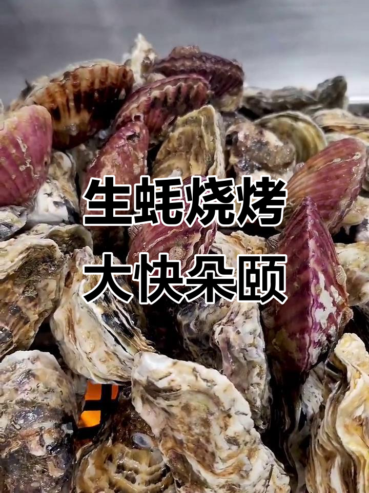 铁板烧海鲜,烤生蚝的独特风味