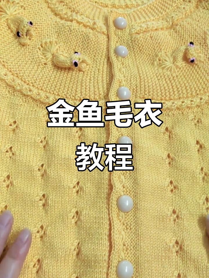 手工编织金鱼毛衫,适合四岁宝宝穿