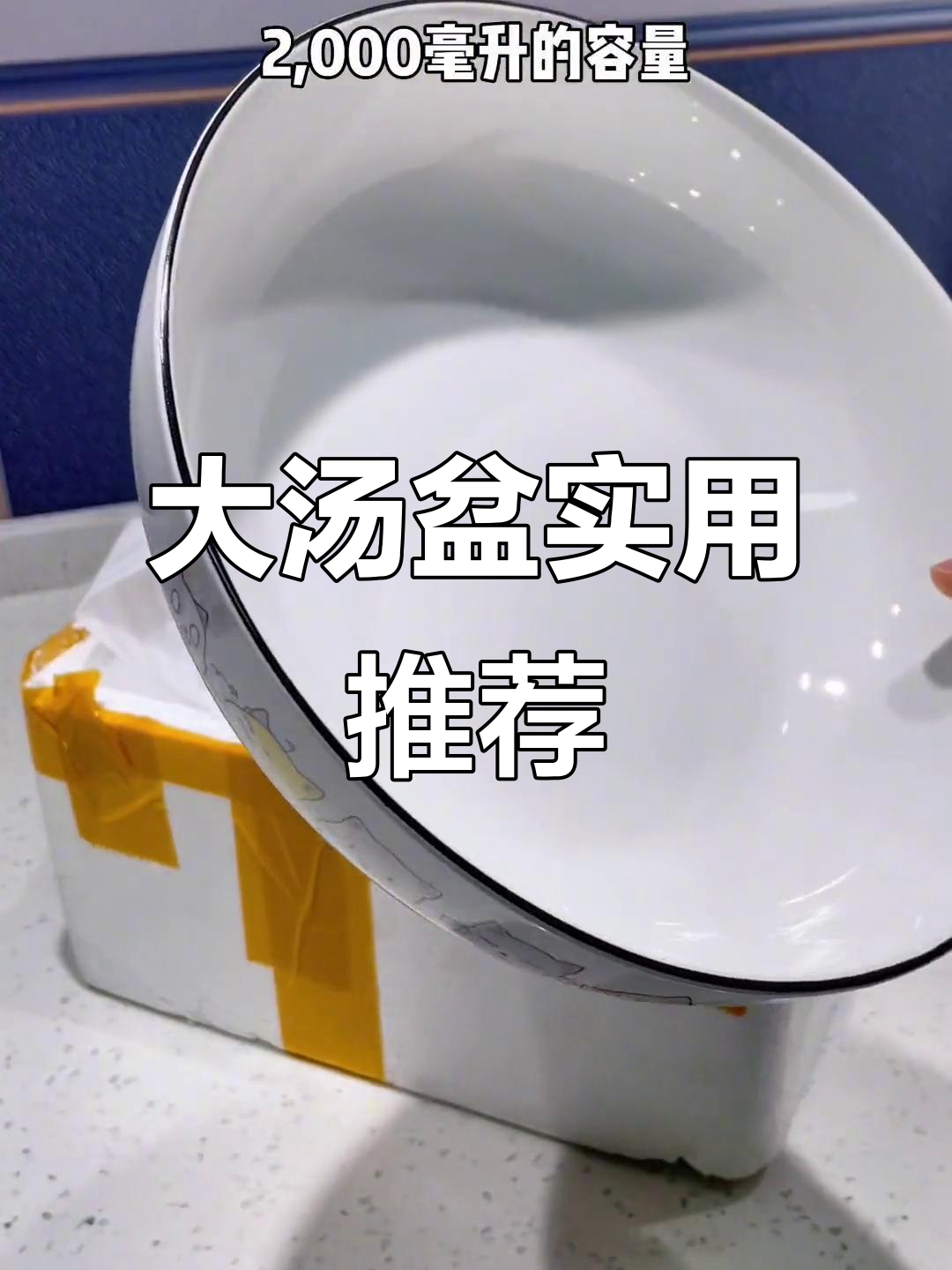 9寸大碗,厚陶瓷耐热,酸菜鱼水煮轻松搞定!