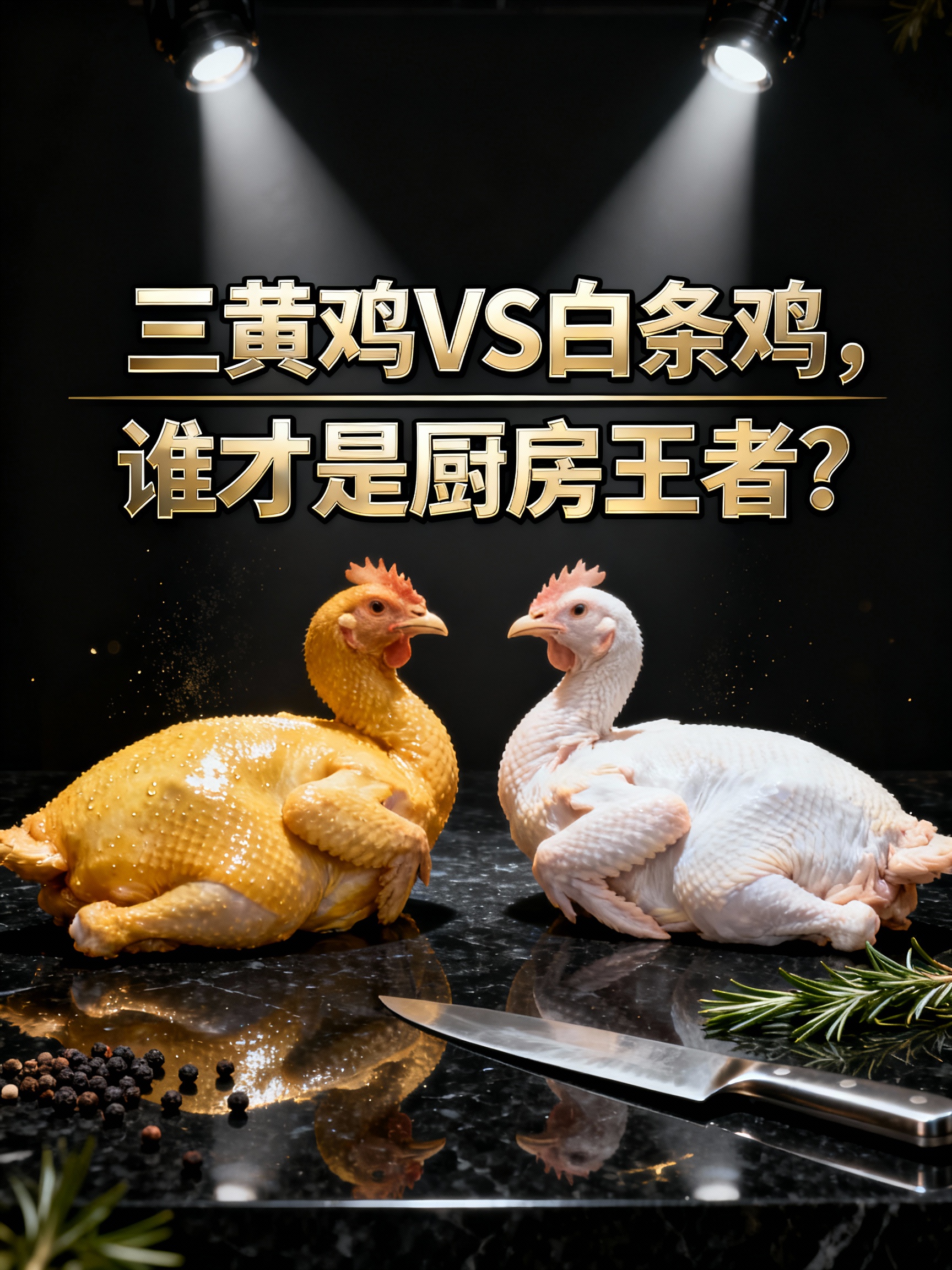 三黄鸡VS白条鸡，谁才是厨房王者？