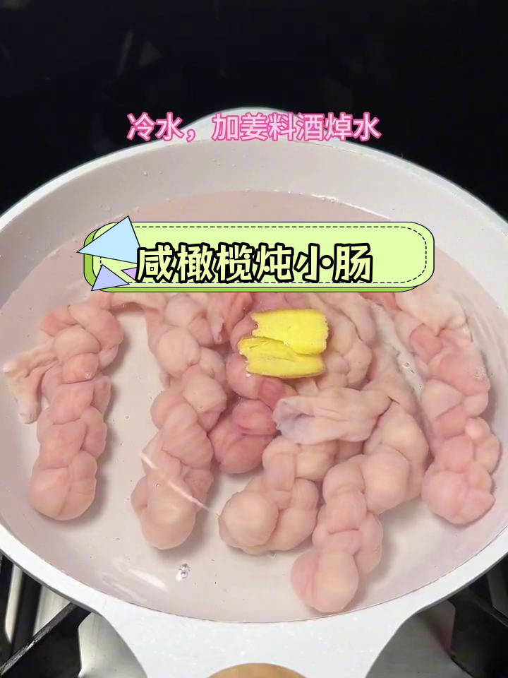 秋季润喉汤,咸橄榄搭配小肠炖煮
