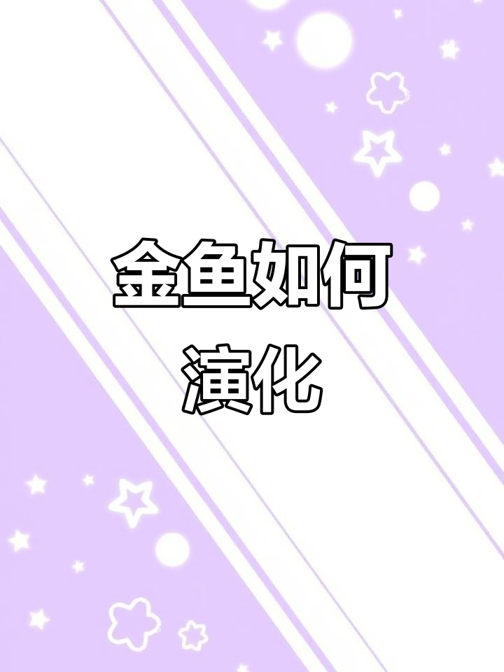 金鱼的进化之路：从野生到宠物