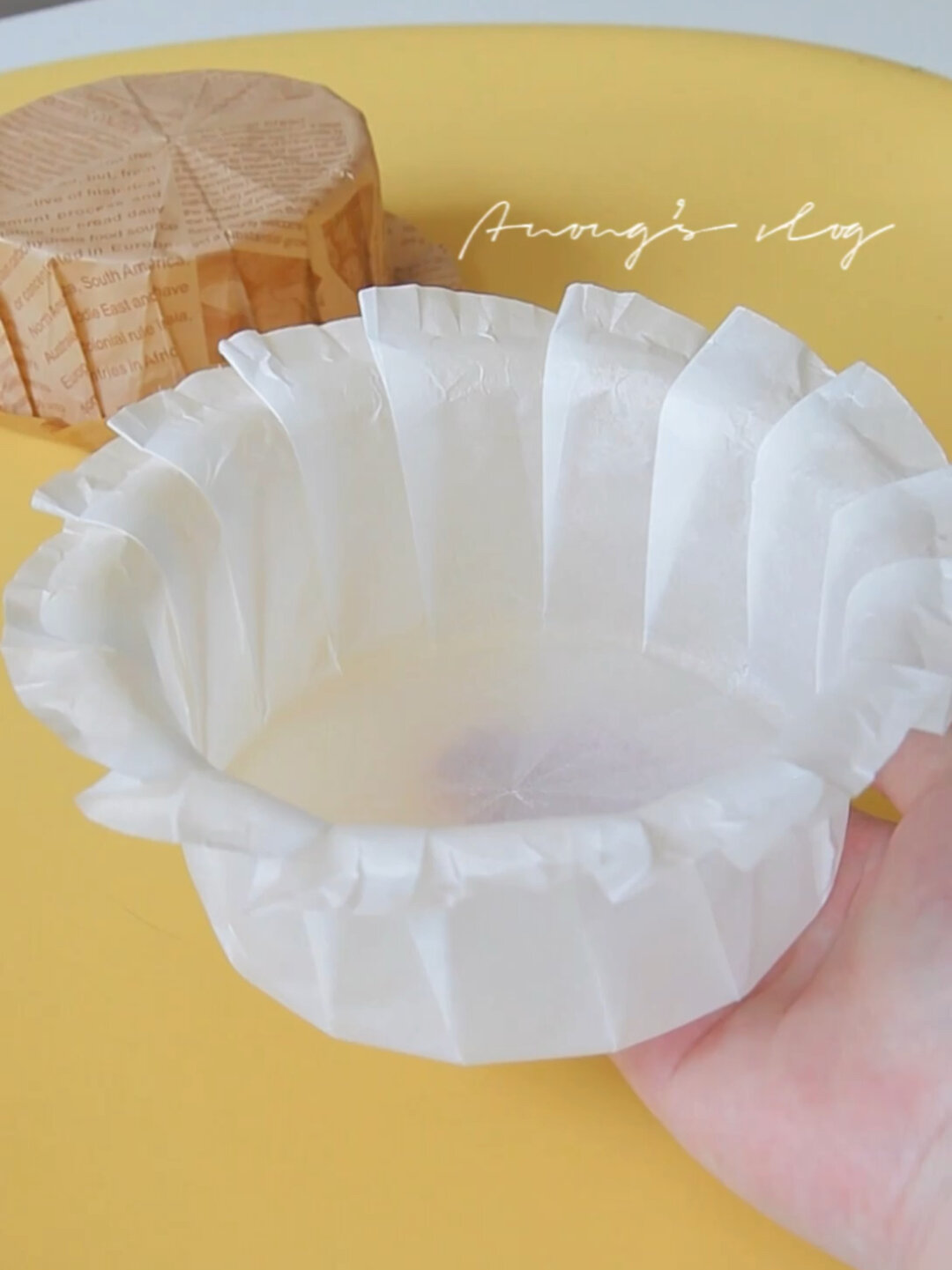 我也是刚学会的!巴斯克蛋糕油纸折法!