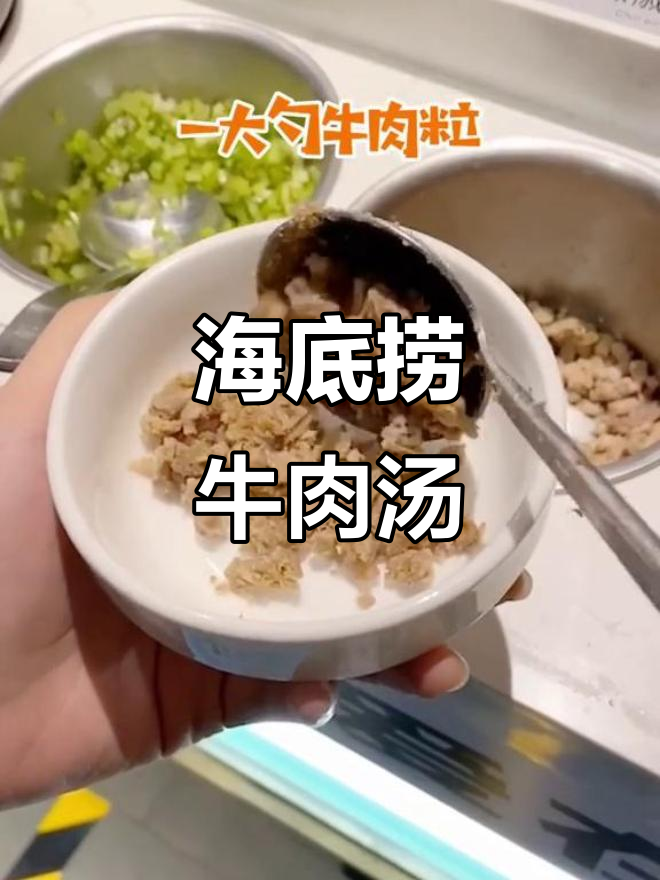 海底捞隐藏牛肉汤，超简单做法！