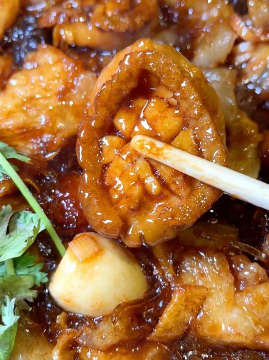 保定清苑特色私房菜,李鸿章烩菜、酱焖鱼头,小桥流水,环境不赖