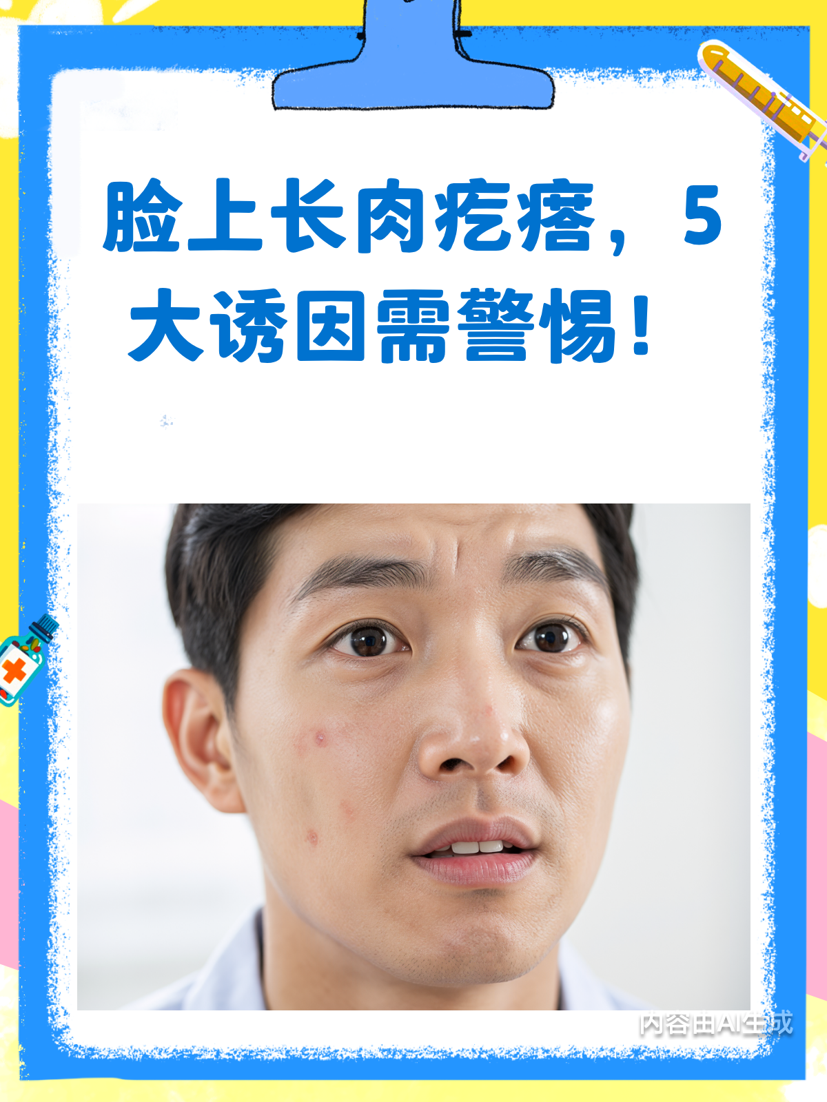 脸上长肉疙瘩?5大诱因你中招了吗?
