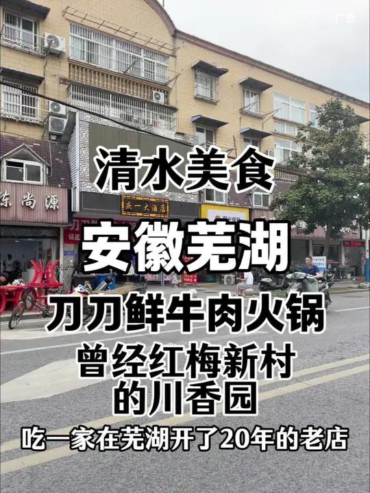 清水春江路的刀刀鲜牛肉火锅,他家就是以前开在红梅新村得川香园,可以吃到芜湖跳水鱼和香辣爆爆