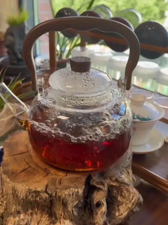 可以在明火燃气灶和电陶炉上面烧水煮茶的 玻璃壶 现在做活动价格超划算