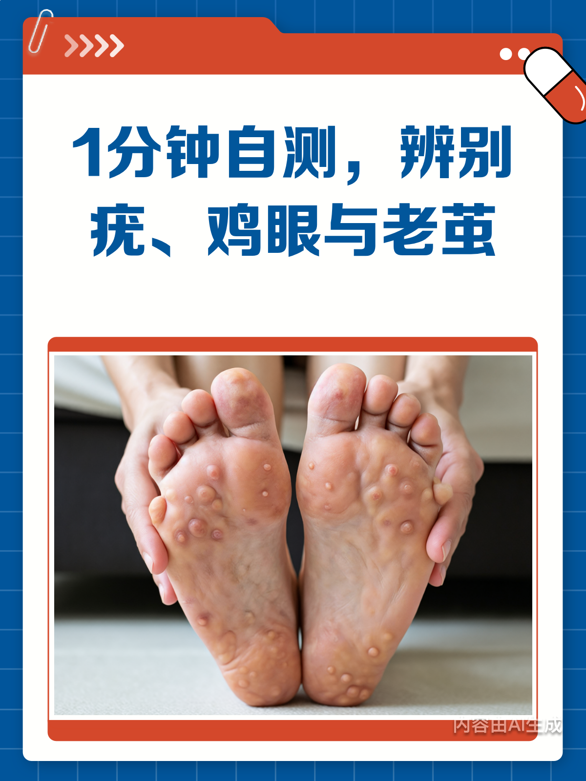 1分钟自测!你的“小疙瘩”是疣还是鸡眼?