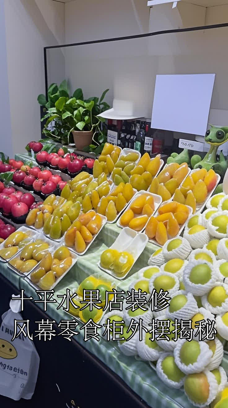 十平水果店装修风幕零食柜外摆揭秘