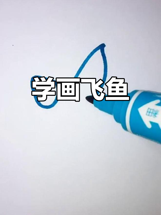 飞鱼简笔画教程