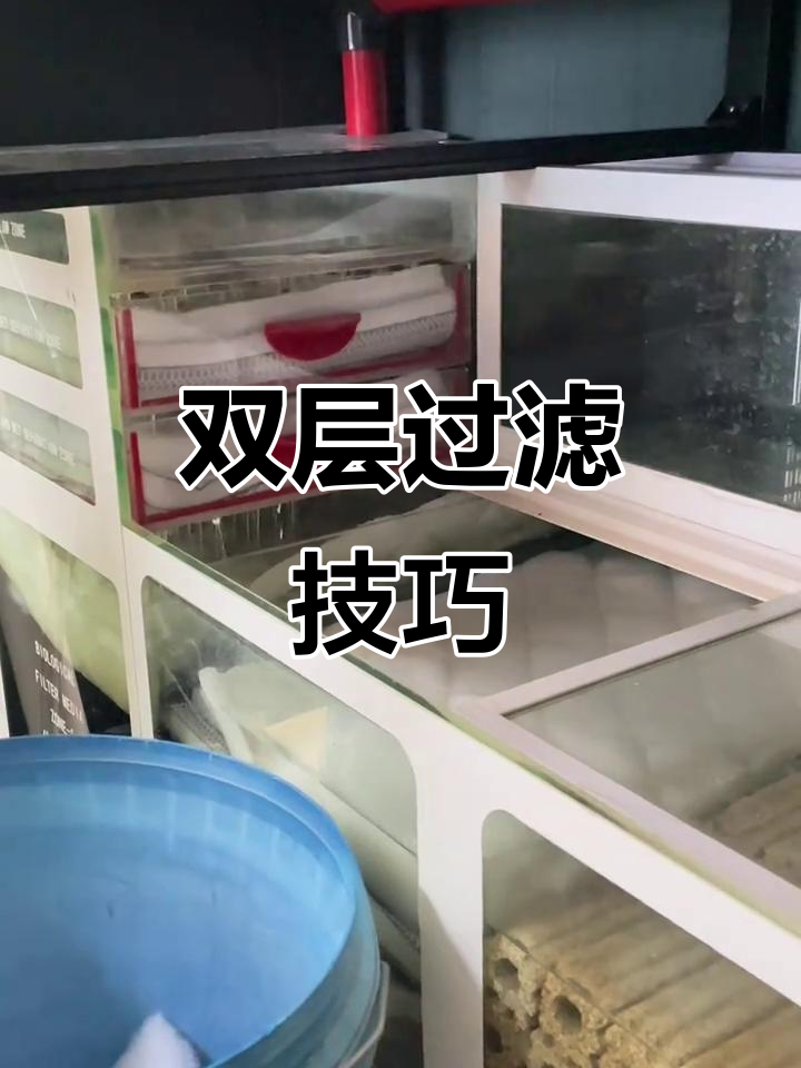 鱼缸过滤棉安装有诀窍，双层搭配让水质更清澈！