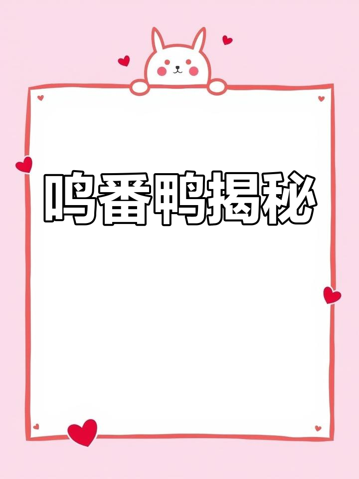 探秘“鸣”番鸭:独特水渠中的神秘动物