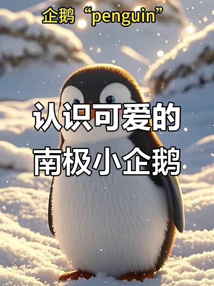 小企鹅的可爱世界：南极冰雪中的小精灵