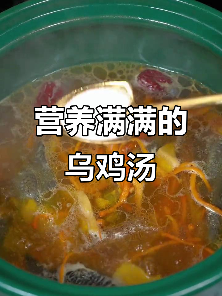 乌鸡汤炖出满满幸福感，滋补又美味