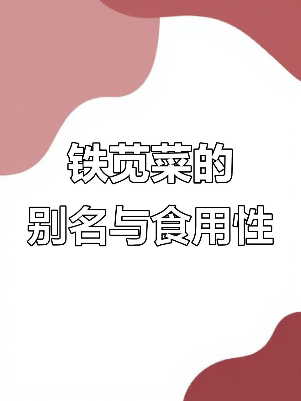 铁苋菜能吃吗?这种植物竟然有这么多名字