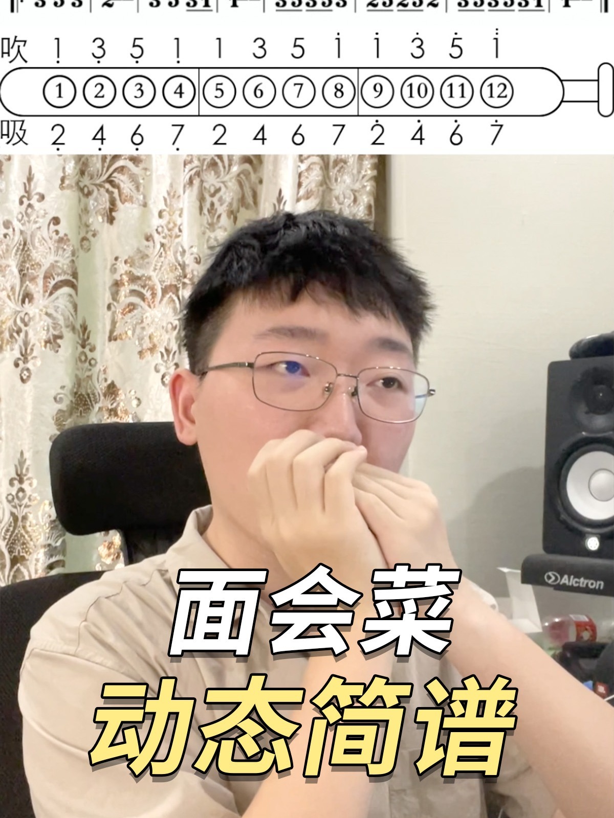 「口琴动态简谱」林生祥《面会菜》十孔口琴