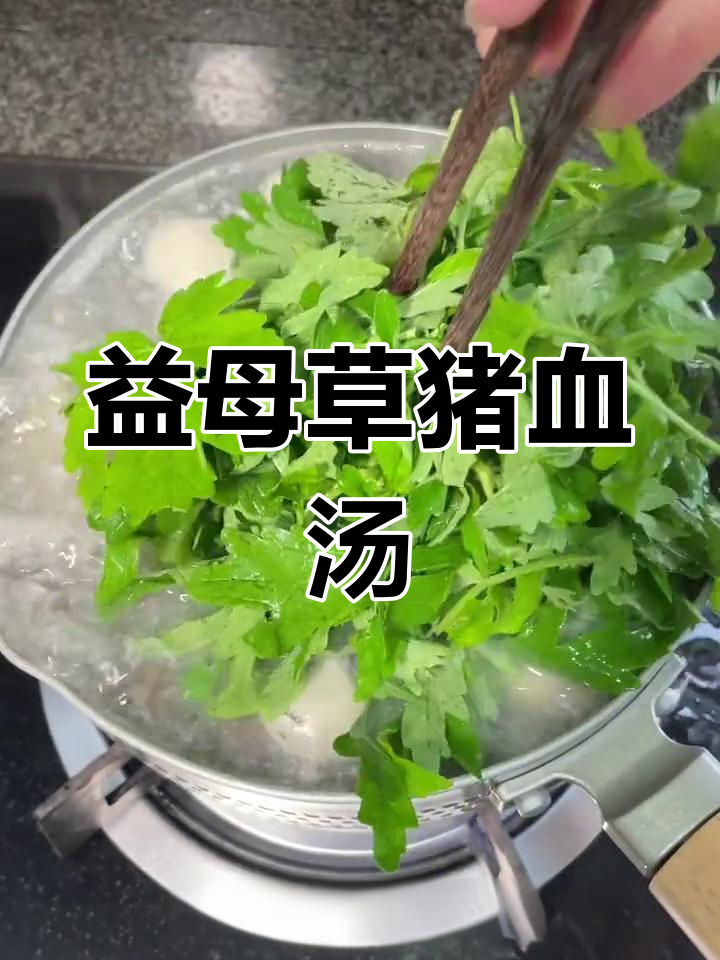潮汕男女皆宜的益母草猪血汤