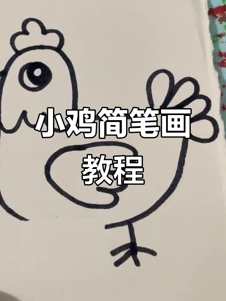 轻松学画小鸡,简单又有趣