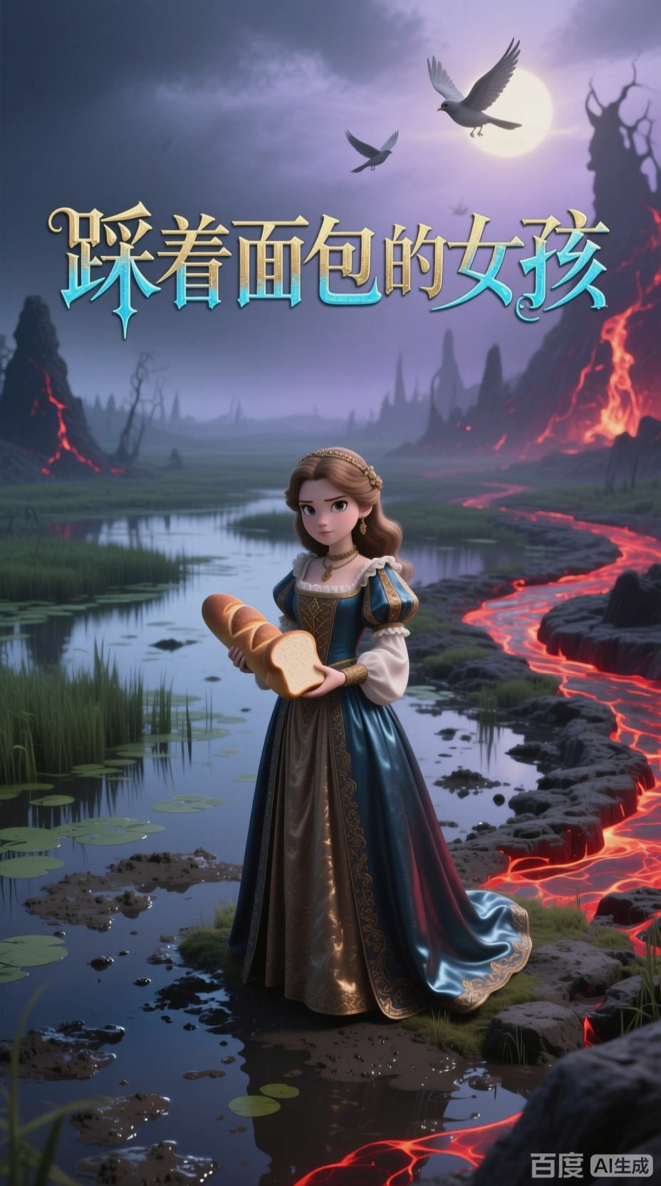 踩着面包走的女孩的奇幻之旅