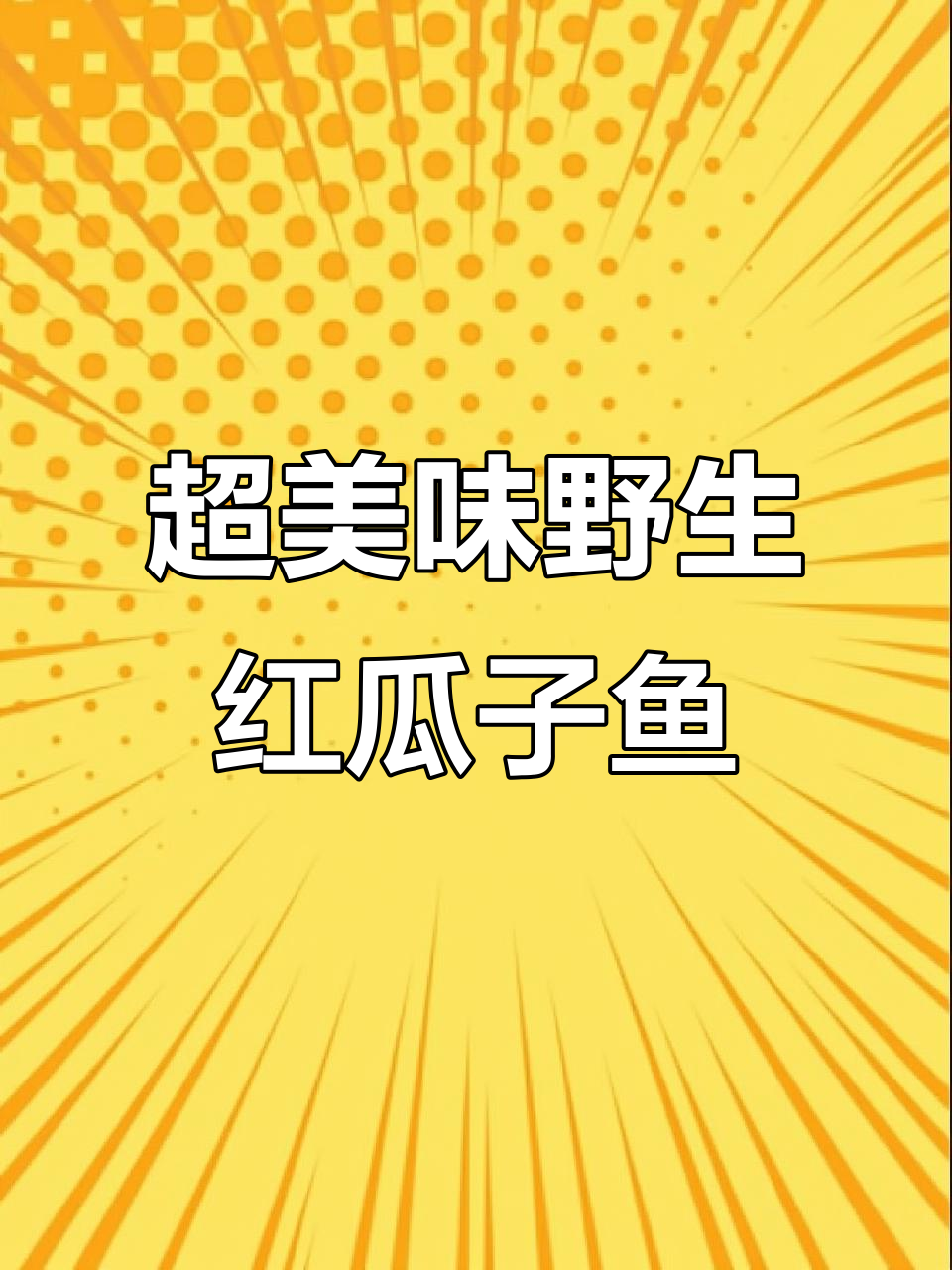 野生红瓜子鱼,鲜嫩美味不可挡!钓鱼鳞头汤更诱人