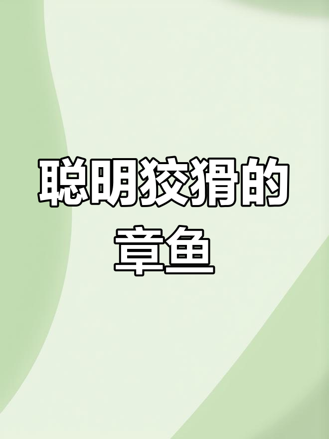 章鱼和乌贼大不同,喷墨汁的高智商动物揭秘