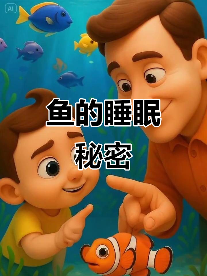 鱼睡觉时眼睛睁着，因为它们没有眼皮！