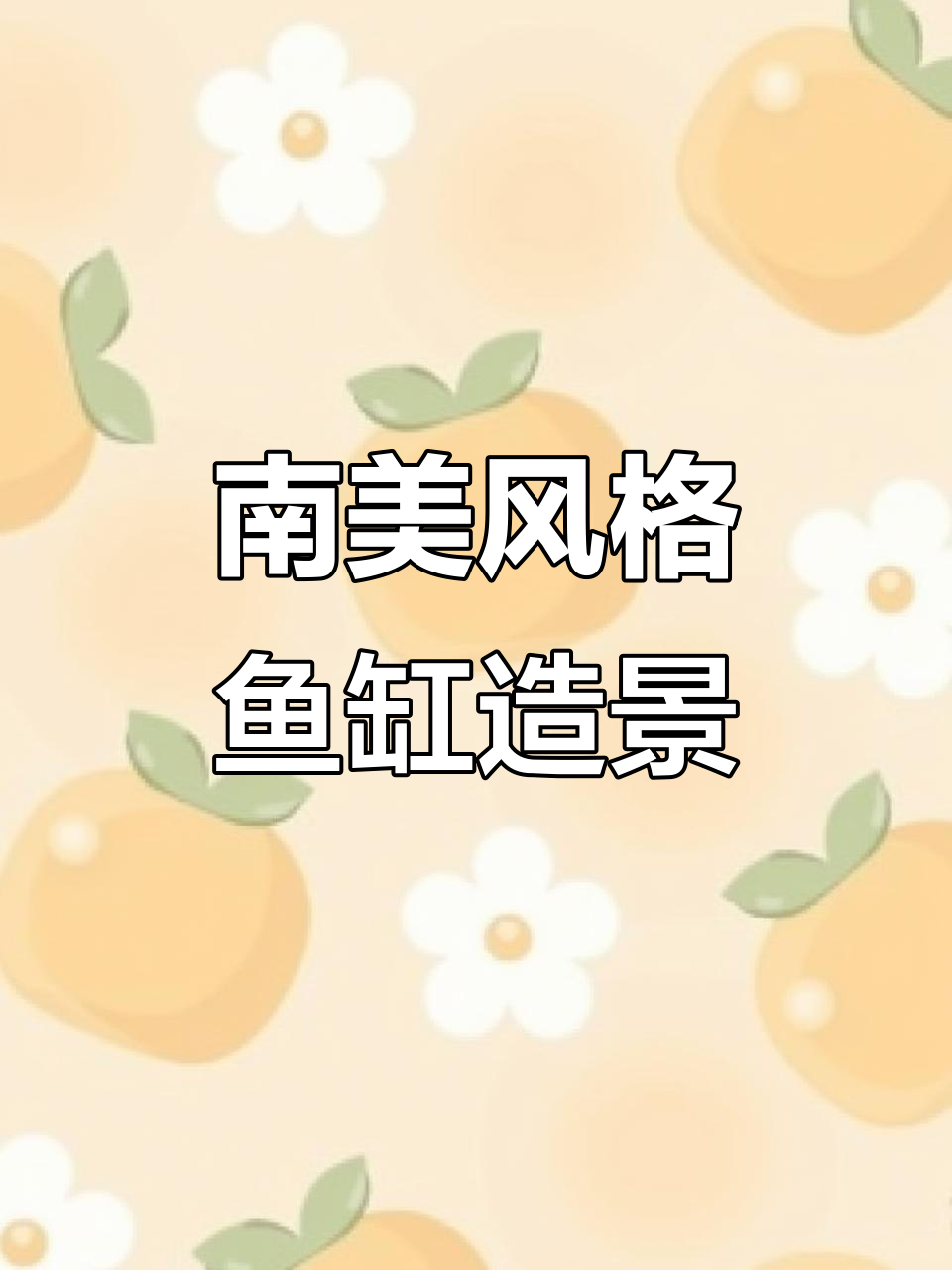 打造南美森林与溪流景观，鱼儿们的自然家园