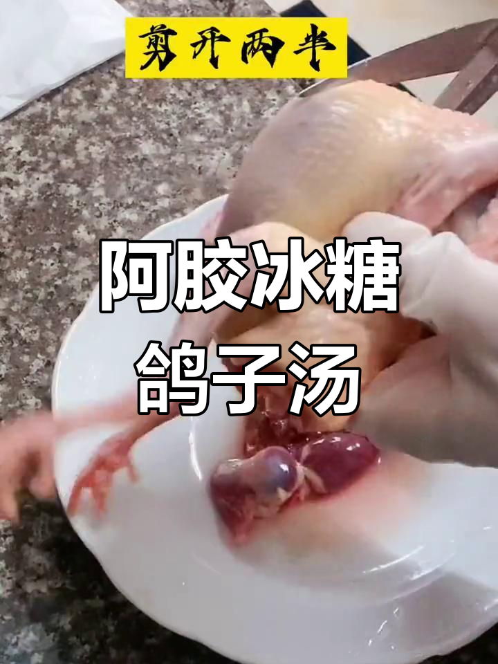 炖阿胶鸽子汤,滋补养生,与老公共享好气色