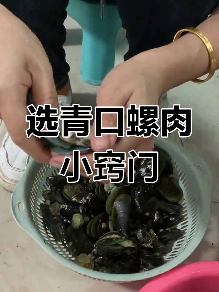 挑青口螺肉的技巧,轻松搞定!