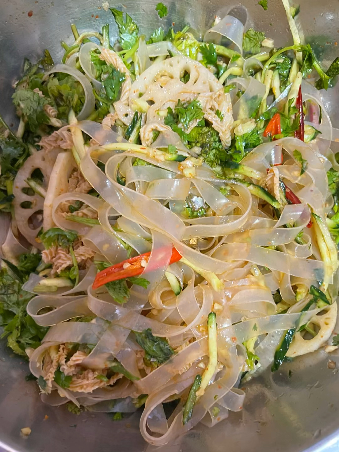 凉拌粉皮街边凉拌菜学会了再也不用出去买了