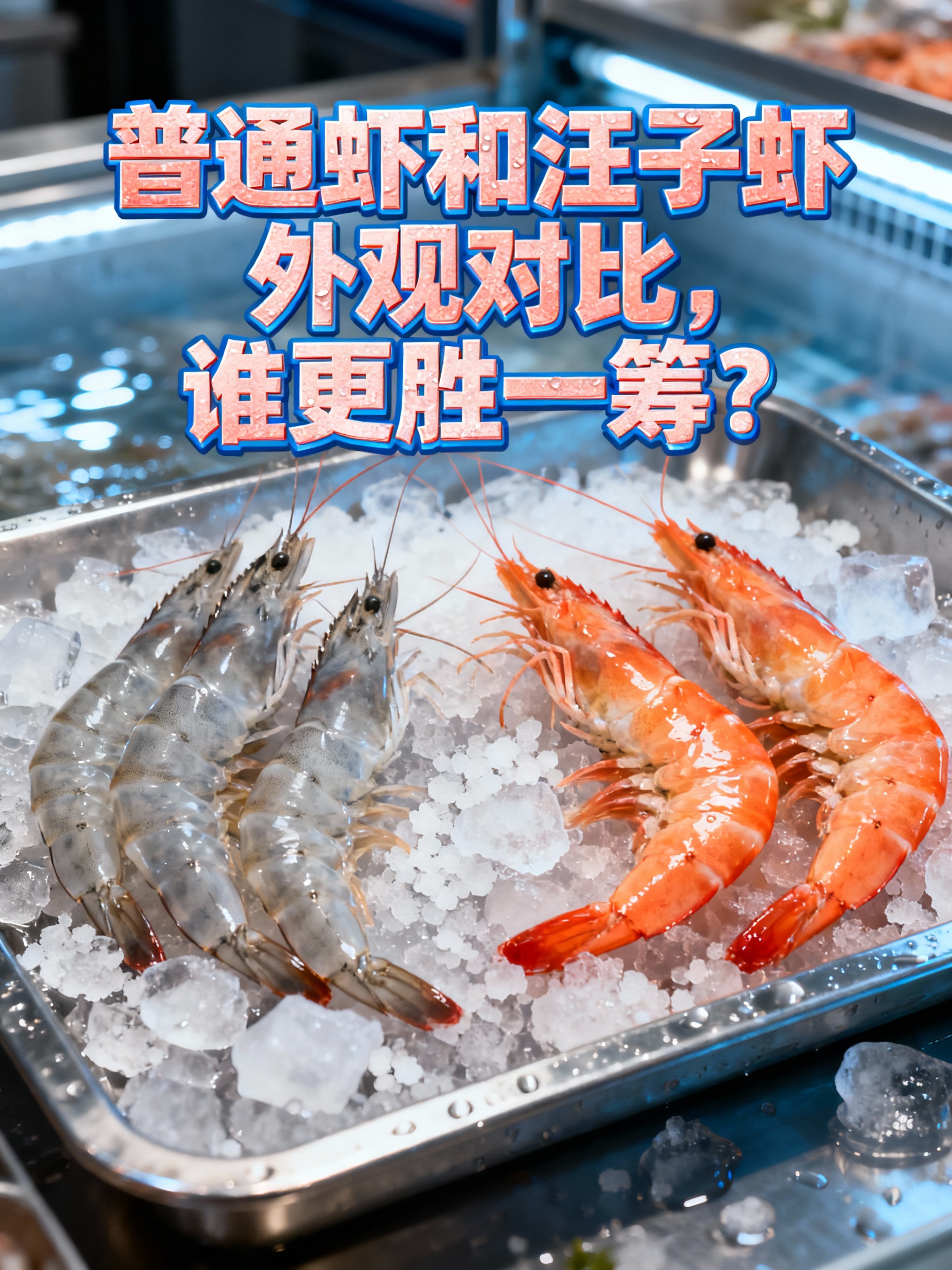 普通虾和汪子虾外观对比,谁更胜一筹?