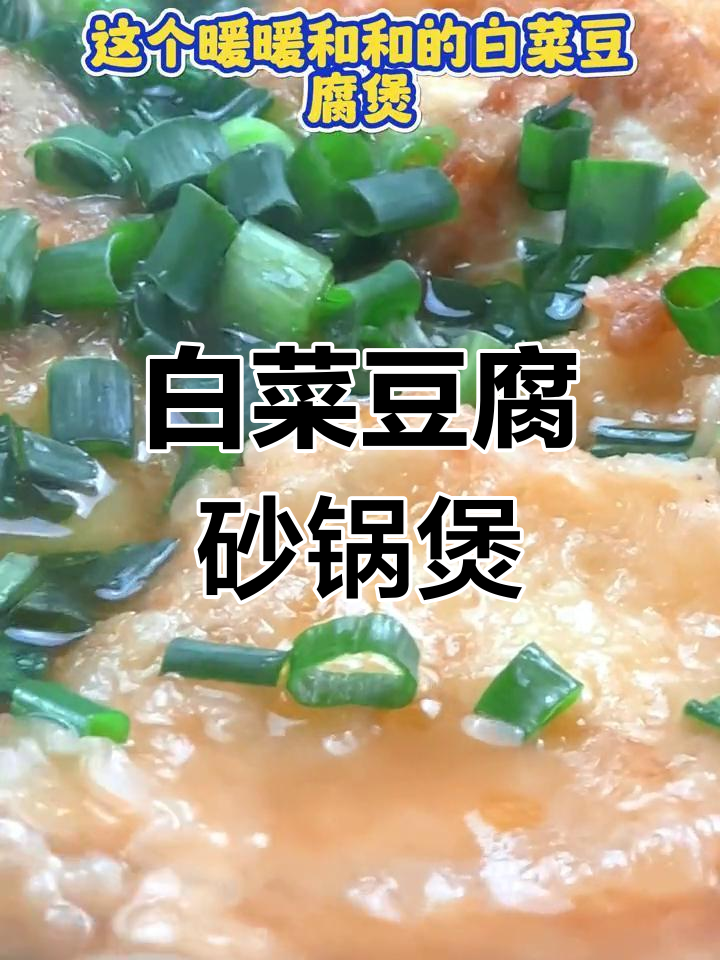 砂锅白菜豆腐煲,家常美味让人无法抗拒