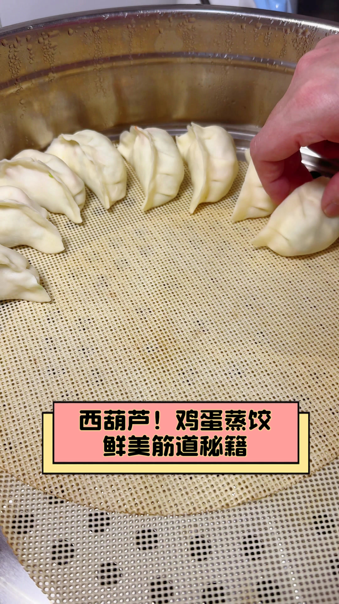 西葫芦!鸡蛋蒸饺,鲜美筋道秘籍