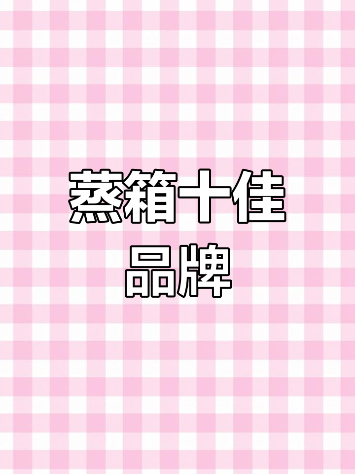 蒸箱品牌推荐:十大知名品牌对比