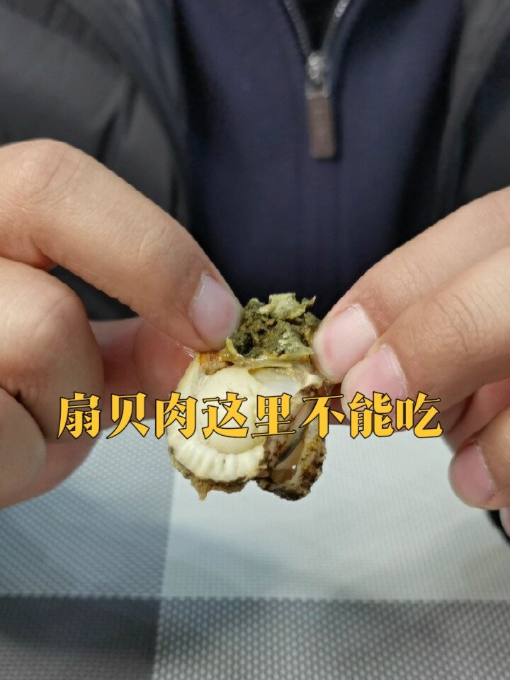 扇贝肉这里不能吃吗?