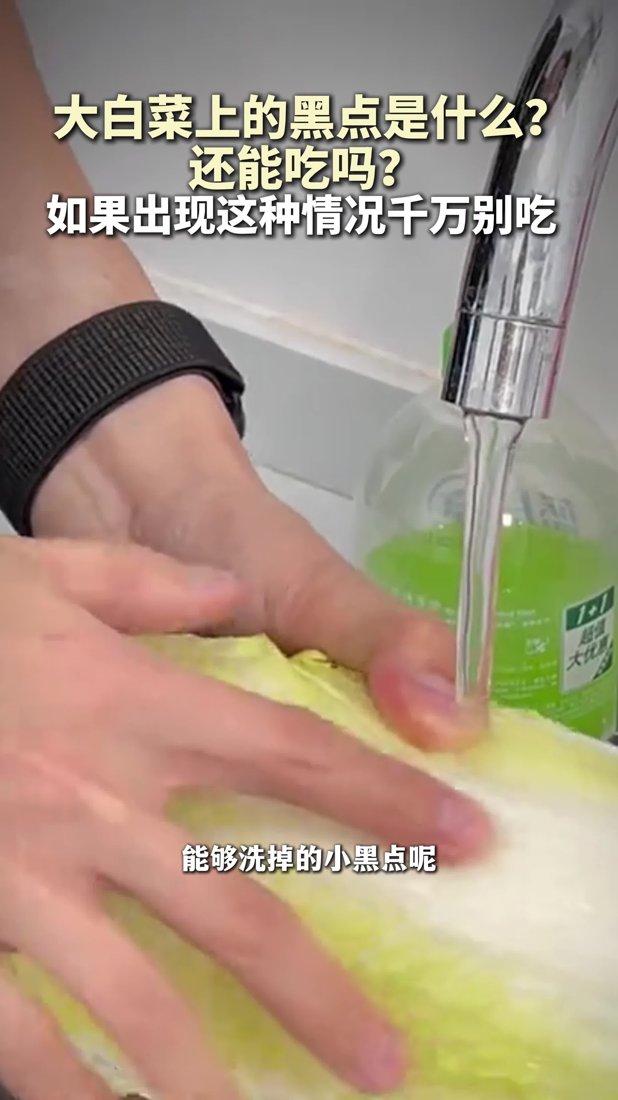 大白菜上的黑点是什么?还能吃吗?如果出现这种情况千万别吃