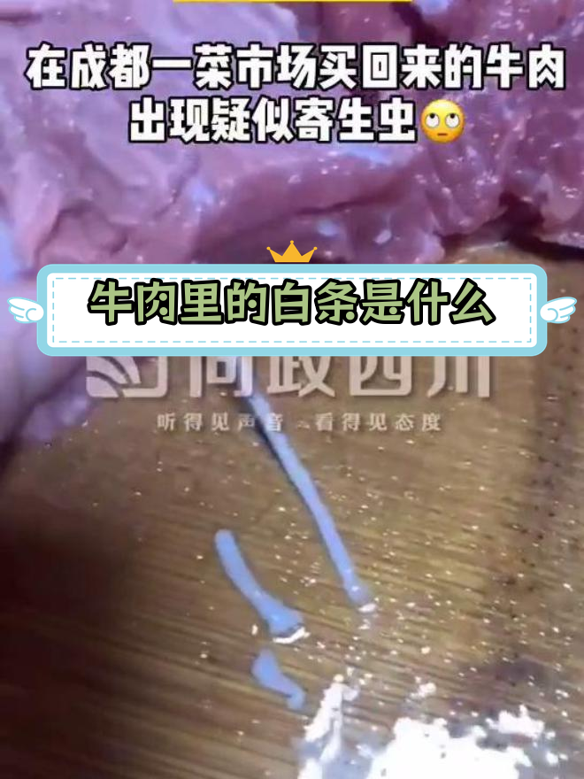 牛肉中的“白条”是什么?
