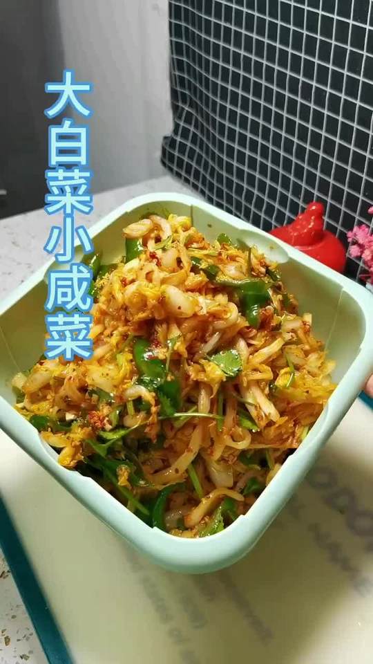冬天没咸的吃？腌个白菜丝，嘎嘎香的家常小咸菜！