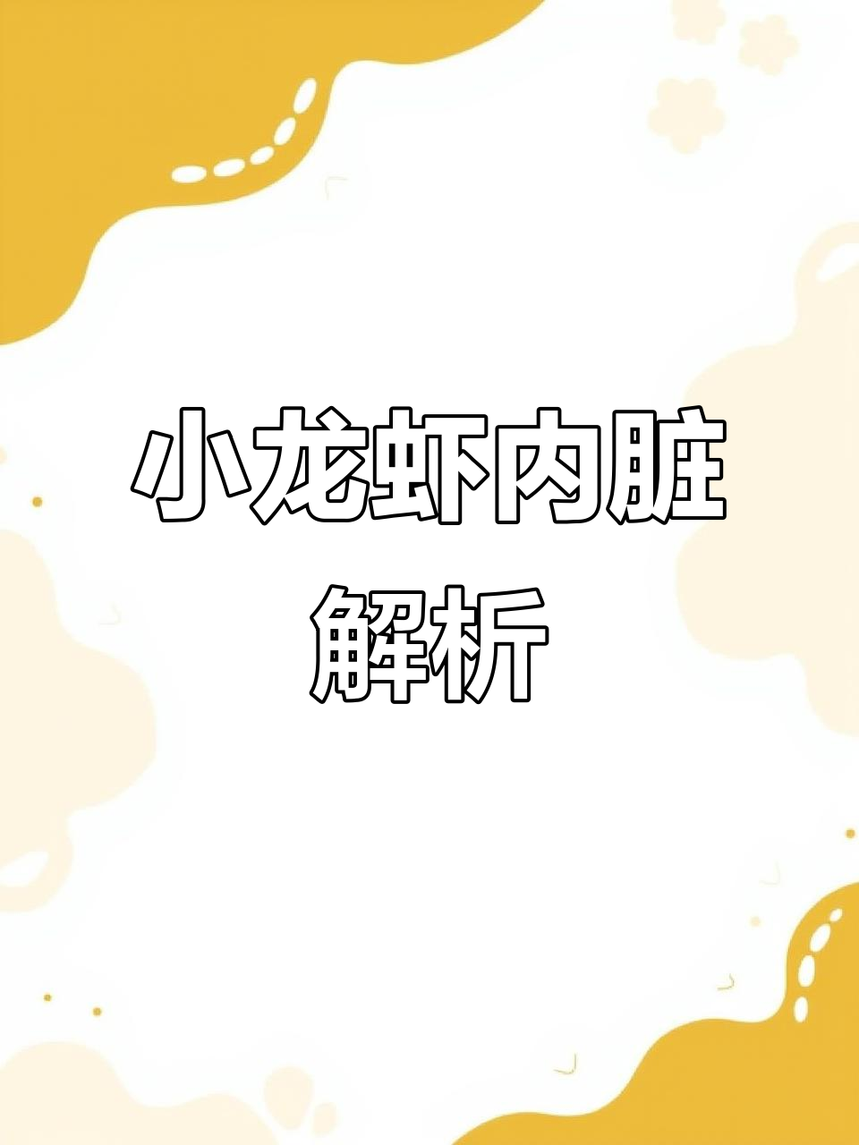 吃小龙虾前,了解它的内脏结构,哪些部分能安全食用!