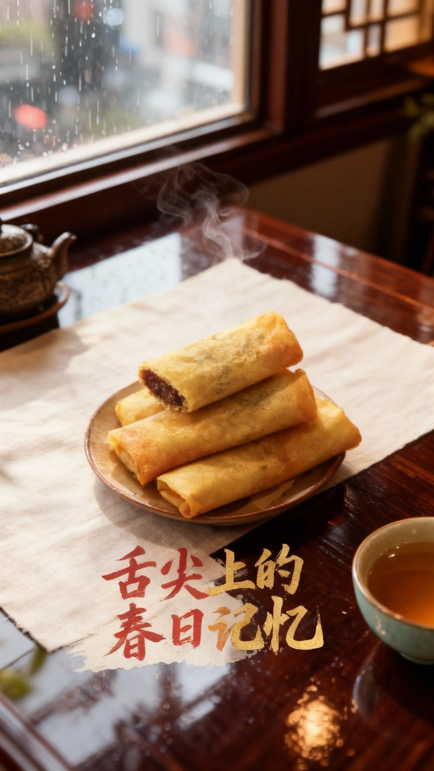豆沙春卷，甜蜜的味蕾享受