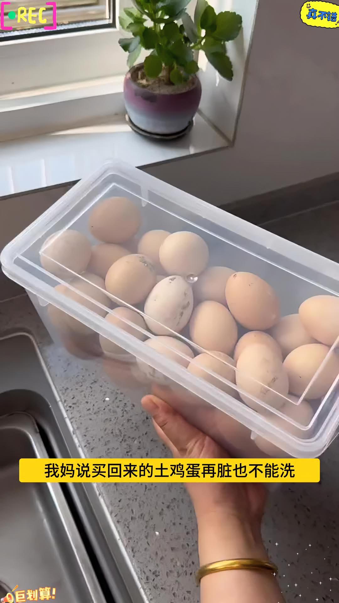 这个能装下50多个鸡蛋的保鲜盒,划下来才几块钱一个,而且带把手很方便,家里有冰箱的都需要!