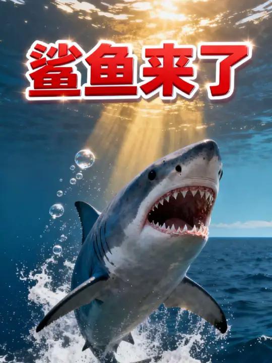 鲨鱼来了！ 海底世界惊险刺激，准备好心跳加速了吗？ 海洋生物惊险时刻