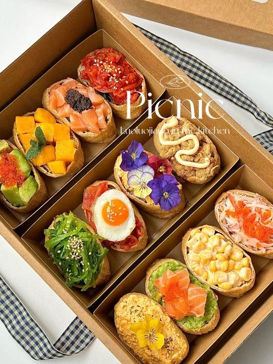 春日野餐豆腐皮寿司快艾特闺蜜给你做!