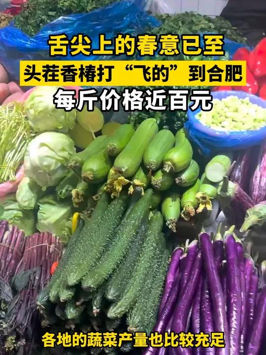 舌尖上的春意已至 头茬香椿打“飞的”到合肥 每斤价格近百元  大皖新闻讯 又是一年春来到,