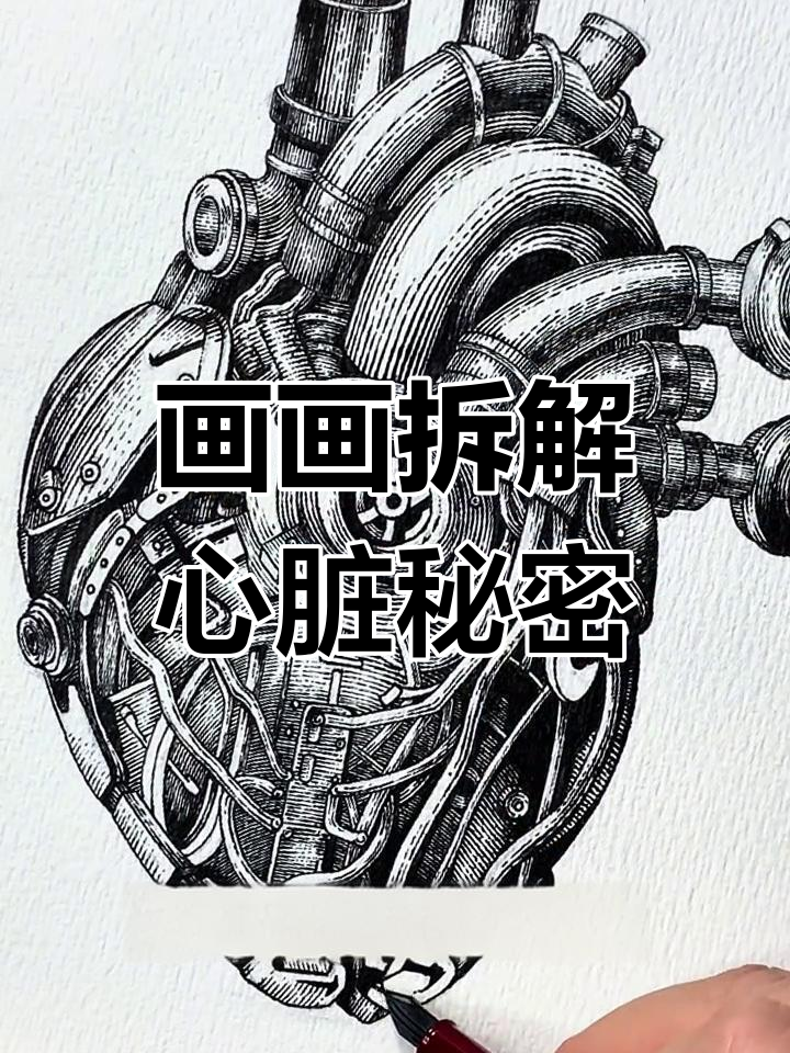 用画笔解锁蒸汽朋克心脏的诞生过程,探索生命密码