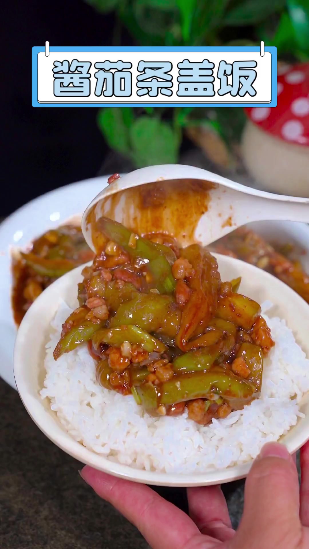 酱茄条盖饭